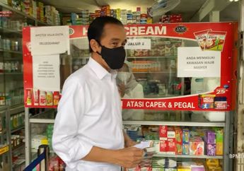 Blusukan ke Apotek, Presiden Jokowi Langsung Telepon Menteri Kesehatan Usai Tak Temukan Obat Antivirus