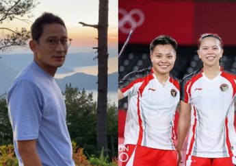 Bahagia Dengar Kabar Pasangan Ganda Putri Bulu Tangkis Greysia Polii dan Apriyani Rahayu Masuk Final Olimpiade Tokyo 2020, Sandiaga Uno Tak Segan-Segan Langsung Lakukan Hal Unik Ini Saking Bangganya