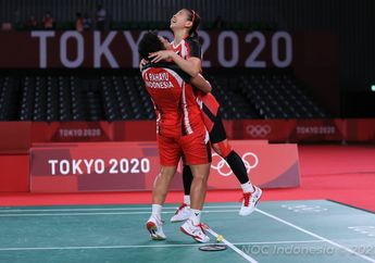 Heboh Sosok Asing Ini Temui Greysia Polii dan Apriyani Usai Lolos ke Final Bulutangkis Olimpiade Tokyo, Ada Apa?