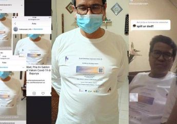 Kocak Banget! Awalnya Dikira Bercanda, Pria Ini Akhirnya Bertekad Bulat Bikin Kaos dengan Gambar Sertifikat Vaksin Covid-19, Ternyata Ini Alasannya