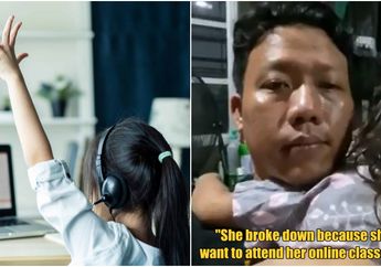 Anaknya Mogok Sekolah Online Sampai Nangis Sesenggukan, Seorang Ayah Viral Gegara Lakukan Hal Tak Terduga Ini Hingga Bikin Netizen Takjub Tak Karuan