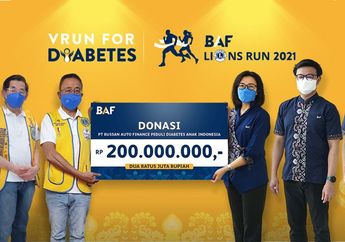 BAF Lions Run 2021: VRun for Diabetes 3.200 Peserta dari Seluruh Indonesia Hingga Mancanegara Berlari Sambil Berdonasi