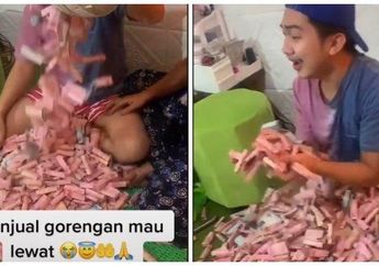 Sedikit Demi Sedikit Lama-Lama Jadi Bukit! Nabung Selama 11 Bulan di Ember, Penjual Gorengan Ini Berhasil Kumpulkan Uang hingga Ratusan Juta Rupiah, Begini Kisahnya