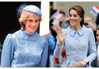 Pakai Outfit Biru, Ini 5 Fashion Kate Middleton yang Mirip Princess Diana. Menawan!