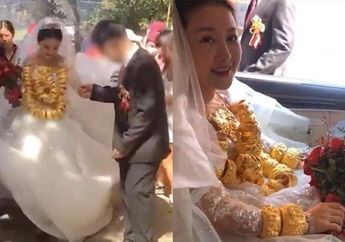 Viral Pengantin Wanita Pakai Kalung Emas 60 Kg, Terungkap Sosok Sang Suami yang Ternyata Bukan Orang Sembarangan, Tamu Undangan Malah Prihatin Gegara Hal ini 