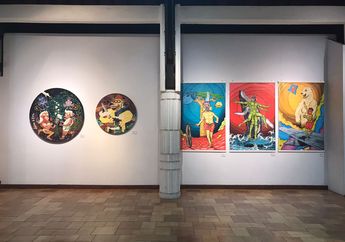 Seniman Kelompok Kembar Sepuluh Tunjukkan Karya Lewat Pameran Njlimet