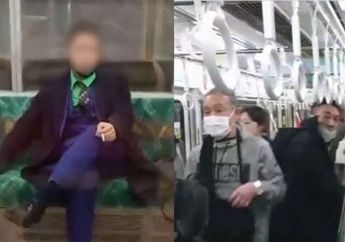 Malam Halloween Berubah Mencekam di Tokyo, Pria Berkostum Joker Tega Tusuk 17 Penumpang dan Bakar Gerbong Kereta di Jepang, Motifnya Akhirnya Terungkap!