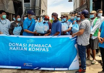 Bantu Warga Terdampak Pandemi dan Banjir Rob di Tambaklorok Semarang, Yayasan Dana Kemanusiaan Kompas Salurkan Paket Donasi