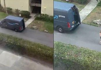 Apes! Kepergok Turunkan Wanita dari Mobil Boks, Kurir Amazon Ini Telan Pil Pahit Langsung Dipecat karena Izinkan Orang Asing Lakukan Ini di Mobilnya