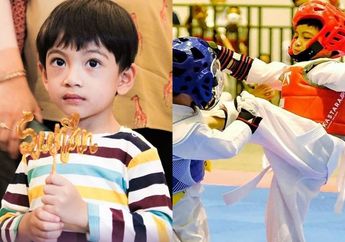 Pantas Mampu Jatuhkan Lawan Sekali Tendang, Tengok Aksi Menggemaskan Jan Ethes Saat Latihan Taekwondo, Senyum Manisnya Sukses Bikin Hati Ambyar