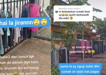 Baru Pulang dari Luar Kota, Wanita Ini Syok Pagar Rumahnya Jadi Jemuran Dadakan Tetangga: Sampai Bingung Mau Marah atau Ketawa