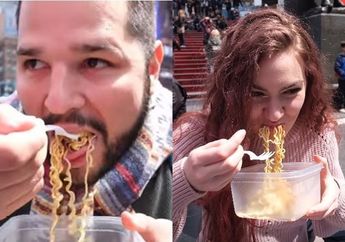Reaksi Warga New York Saat Mencoba Mi Goreng Instan Indonesia, Banyak yang Terkejut dengan Rasanya!