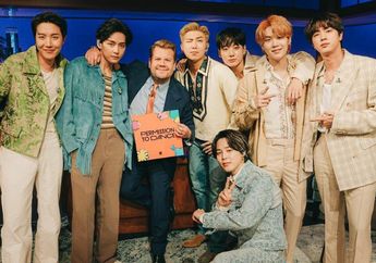 Kembali Jadi Bintang Tamu di 'The Late Late Show', RM BTS Singgung Kontroversi James Corden dengan ARMY Lewat Candaan Ini