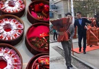 Keluarga Pengantin Pria di China Ini Iring-iringan Bawa Banyak Kotak Seserahan, Ternyata Berisi Uang Senilai Rp 3,8 Miliar untuk Mempelai Wanita, Terungkap Ada Fakta Menarik di Baliknya