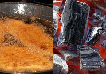 Asli Bikin Melongo! Cuma Modal Arang Kayu Minyak Goreng Bekas Bisa Berubah Bening Jadi Seperti Baru, Duit Belanja Bisa Hemat