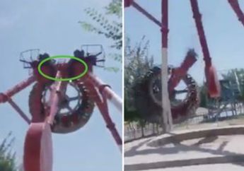 Asyik Teriak-teriak Saat Naik Permainan Ekstrem, Siapa Sangka Nyawa Gadis Ini Melayang Setelah Wahana yang Ditumpanginya Patah dan Melemparnya 360 Derajat ke Udara