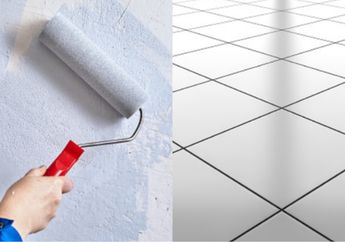 Nggak Perlu Pakai Tenaga Ekstra, Ini Bahan Alami yang Ampuh Bersihkan Tumpahan Cat Pada Ubin Keramik, Dijamin Lantai Licin dan Kinclong!