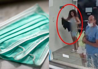 Wanita ini Terekam CCTV Nekat Buka Baju Setelah Ditegur Tak Pakai Masker, Makin Jadi Sorotan Usai Lakukan Hal ini!