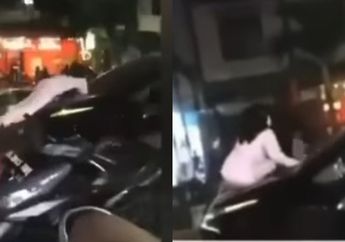 Ngeri, Pergoki Suaminya Main Serong dengan Pelakor, Wanita Ini Nekat Naik Kap Mobil saat Melaju di Jalanan dan Jadi Tontonan Warga, Tengok Videonya!