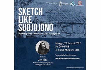 Manjakan Pecinta Seni, Workshop Sketsa Bertajuk Sketch Like Sudjojono Bersama Jevi Alba Digelar di Tumurun Private Museum Surakarta