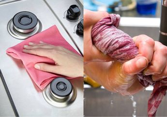 Emak-emak Pasti Girang Kalau Tahu, Modal Baking Soda Aja, Lap Dapur yang Kotor dan Bau Bisa Auto Kinclong!