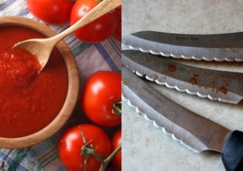 Aneh Tapi Manjur, Ibu Rumah Tangga Ini Sampai Melongo Setelah Lihat Hasil Gosok Pisau dengan Saus Tomat, Nyesel Kalau Nggak Dicoba Sekarang!