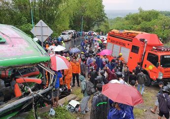 'Ada yang Terlempar Keluar Penumpangnya', Tak Sengaja Berada di Lokasi Kejadian, Beginilah Kisah Saksi Mata Kecelakaan Maut Bus Pariwisata di Imogiri Bantul