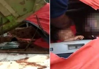 Kisah Pilu Korban Mobil Tertimpa Truk Tanah, Selamatkan Bayinya Sebelum Meninggal Dunia, Sempat Beri Pesan kepada Warga yang Menolong
