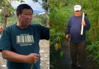 Tak Malu Apalagi Gengsi, Mantan Petinggi Polri ini Asyik Makan Nasi Bungkus Beralaskan Tanah Usai Alih Profesi Jadi Petani