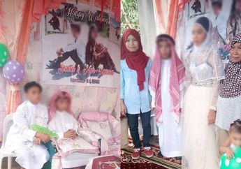 Viral Bocah 9 Tahun Nikahi Gadis 14 Tahun karena Cinlok di Waterboom, Acara Pernikahannya Jadi Sorotan