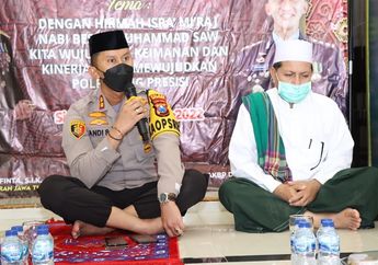 Lantunan Sholawat Nabi Tim Hadrah Polres Situbondo Iringi Peringatan Isra&rsquo; Mi&rsquo;raj Di Masjid Al-Asykar