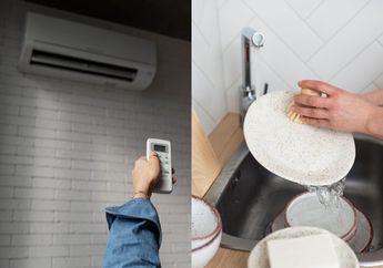 Iseng Mencuci Piring dengan Air Bekas AC, Ibu-ibu Pasti Melongo Lihat Perubahan Menakjubkan ini!