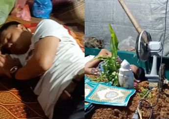 Digaji Rp1 Juta per Malam, Pemuda ini Dirikan Tenda dan Tidur di Sebelah Kuburan, Ternyata ini Alasannya!