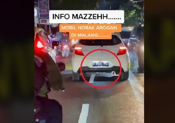 Malang Geger, Polisi Lakukan Ini Pada Mobil Plat B yang Mainan Lampu Strobo dan Sirine di Jalan