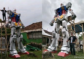 Keren! Pria Ini Berhasil Buat Replika Gundam Setinggi 5,3 Meter Kurang dari Setahun, Warganet Takjub dengan Kreativitasnya