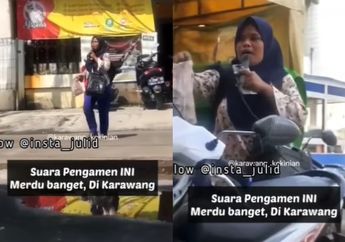 Viral Pengamen Wanita Bersuara Merdu di Karawang, Warganet Minta Kawal Agar Diundang ke Stasiun TV