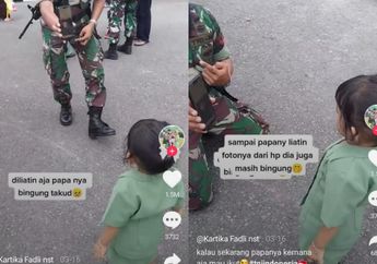 Bikin Haru, Gegara Terlalu Lama Ditinggal Bertugas, Bocah Perempuan Ini Takut Didekati Ayahnya yang Anggota TNI hingga Minta Perlindungan sang Ibu