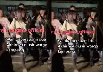 Wanita Punya Dua Suami Bikin Resah hingga Diusir Warga Kampung&nbsp; Saat Malam Hari, Sosok Anak Kecil yang Digendong Jadi Sorotan Netizen: Khawatir Sama Mentalnya