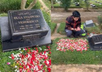 Nyaris Tak Ada yang Tahu, Inilah Sosok yang Rutin Ziarah ke Makam Olga Syahputra, Malam Hari sampai Hujan Petir Tetap Nekat ke Kuburan Mendiang Sang Komedian