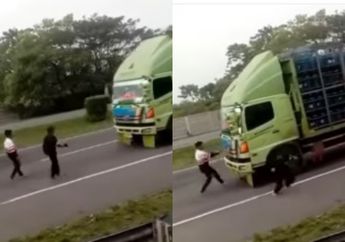 'Nambah Beban Negara Aja', Tabrakkan Diri ke Truk Besar Pengangkut Galon Air Mineral di Jalan Tol, Para Anak Muda Ini Banjir Hujatan dari Netizen