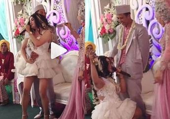 Pengantin Pria Cengengesan Dihampiri Biduan yang Bergoyang Panas di Hadapannya, Sang Istri Justru Tunjukkan Raut Wajah Tak Biasa ini