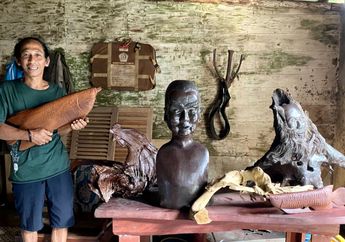 Kerajinan Ukir Gunakan Limbah Kayu Ulin Menjadi Produk Ekonomi Kreatif dari Belitung Timur yang Tembus Pasar Internasional