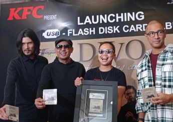 Disatukan Lewat DIVO, Marcell Siahaan, Bams Eks Samsons, Sandy Sandoro, Virzha dan Rio Febrian Keluarkan Album dengan Media USB Flash Disk Card