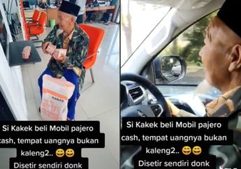Viral Momen Kakek Datangi Dealer Mobil Bawa Uang Gepokan Sekarung, Tak Sangka Beli Pajero Mewah dan Lakukan Hal Ini Seorang Diri