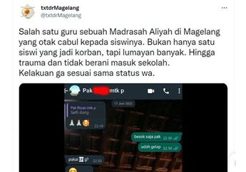 Ulah Oknum Guru MA Kirim Chat Nakal ke Siswinya, Minta PAP hingga Tanya Hal Tak Lazim Ini Pada Korban, Nasib Akhirnya Sungguh Tak Terduga