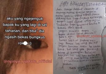 Jenguk sang Ayah di Sel Tahanan, Perempuan Ini Malah dapat Hadiah Bekas Bungkus Rokok di Hari Ulang Tahunnya, Tak Disangka Isinya Bikin Nangis Kejer