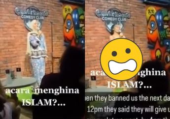 Heboh Seorang Perempuan Buka Hijab dan Lepas Bajunya yang Tertutup di Atas Panggung