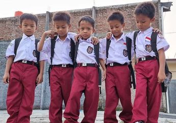 Dulu Viral Wanita Lahirkan Bayi Kembar 5, AIUEO Kini Sudah Besar, Begini Kesan Pertama Masuk Sekolah SD