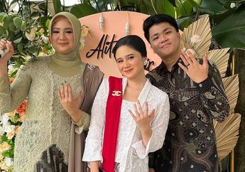 Hadiri Pesta Pertunangan sang Kakak dengan Memakai Kebaya Putih, Tissa Biani dan Auto Ditodong Pertanyaan Kapan Nyusul Bersama Dul Jaelani