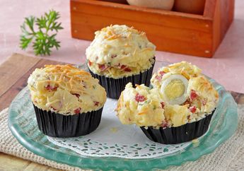 Resep Bekal Anak Sekolah : Resep Muffin Keju Smoked Beef Enak ini Bikin Si Kecil Semangat Sarapan